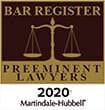 BAR REGISTER | PREEMINENT LAWYERS | 2018 Martindale-Hubbell