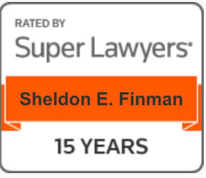 Rated By Super Lawyers | Sheldon E. Finman | 15 Years